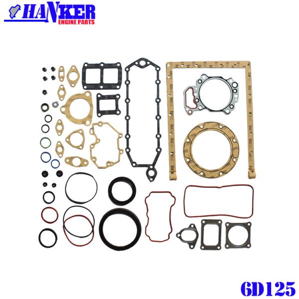 Steel Komatsu S6D125 Engine Full Overhaul Gasket Kits 6151-K1-3000