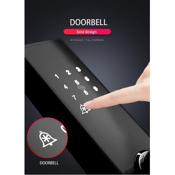Smart Fingerprint Enabled Keyless Magnetic Door Lock With CE FCC ROHS Certifictation