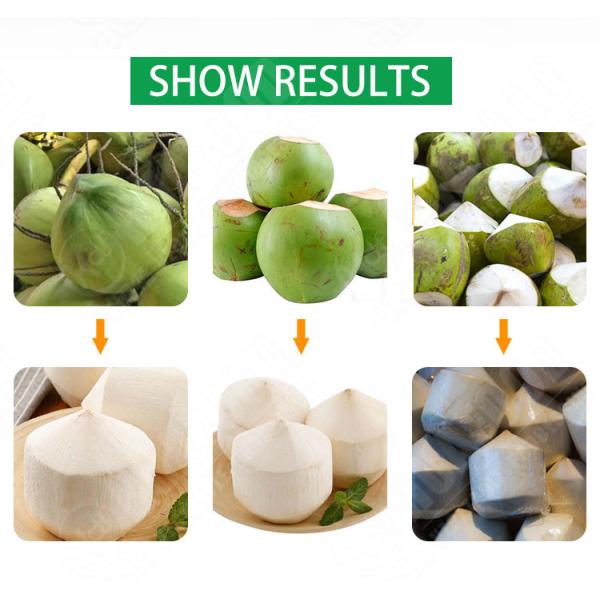 0.7kw High Efficiency Coconut Peeling Machine Green Fresh Coconut Cutter