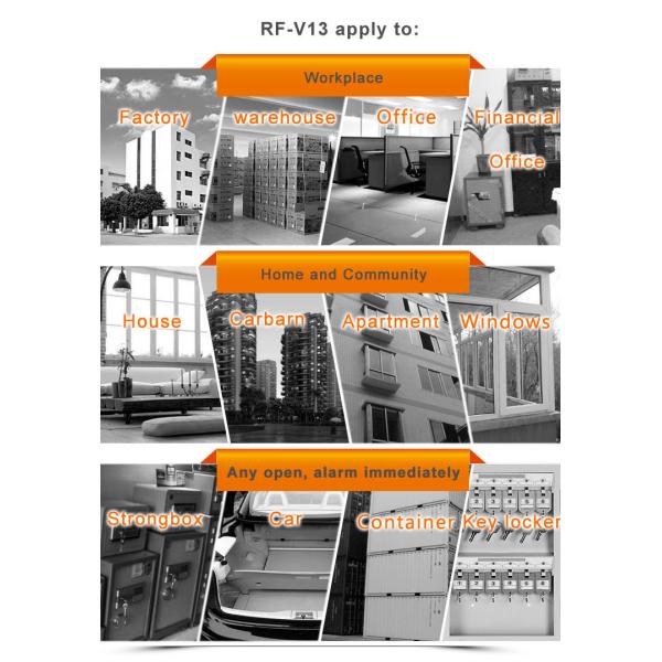 Wireless gprs/gsm smart door alarm tracker with microphone voice monitoring rf-v13