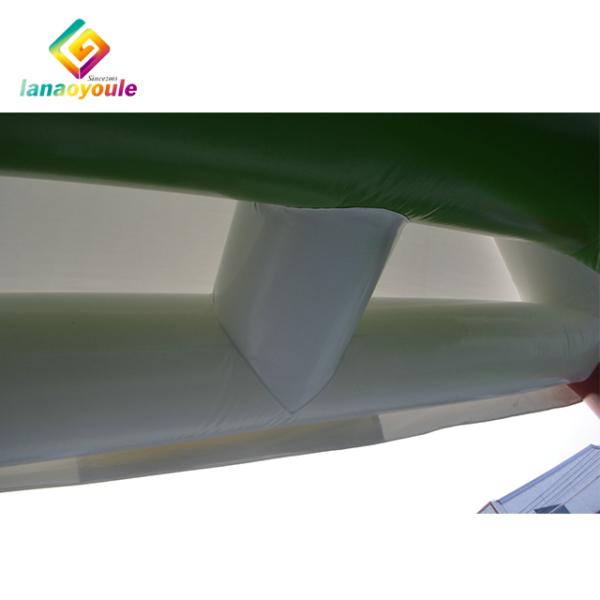 Igloo Shape Inflatable Kiosk White Green Color 0.9mm Pvc Tarpaulin Material