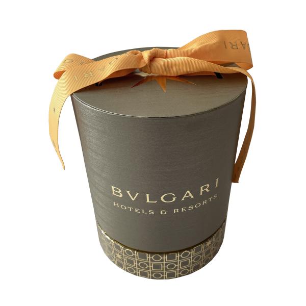 157gsm 250gsm Tea Tin Paper Cylinder Containers With Metal Lid