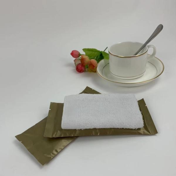 Folded Overlock Scented Cotton Refreshing Wet Towel