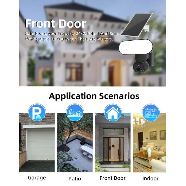 4G Color Night Vision CCTV Camera 355o Pan 120o Tilt Solar PTZ Camera