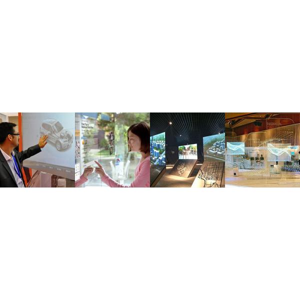 Durable 18.5" Holographic Touch Foil Transparent Multi Touch Nano Touch Foil