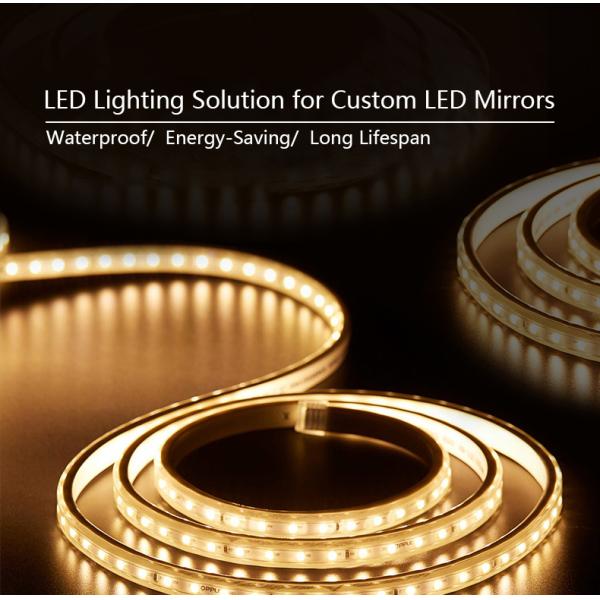 Christmas Luxury Square Frame Decorative Wall Mounted Mirror with Lighting