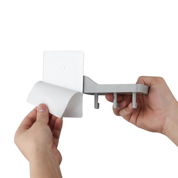 Non Drill Hole ABS Plastic Hand Held Shower Holder Bracket Chrome Plated