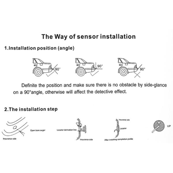 Car Parking Radar Car Auto Parktronic LED Parking Monitor With 4 Parking Sensors Reverse Detector System PS-600LED