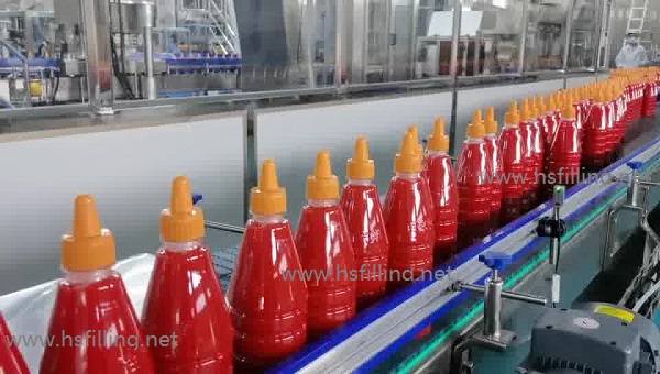 Automatic Chili Sauce bottle Filling capping Machine very good quality