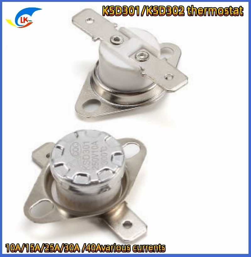 KSD302 Series 250V 16A/30A Thermostat Protector High Current Temperature Control