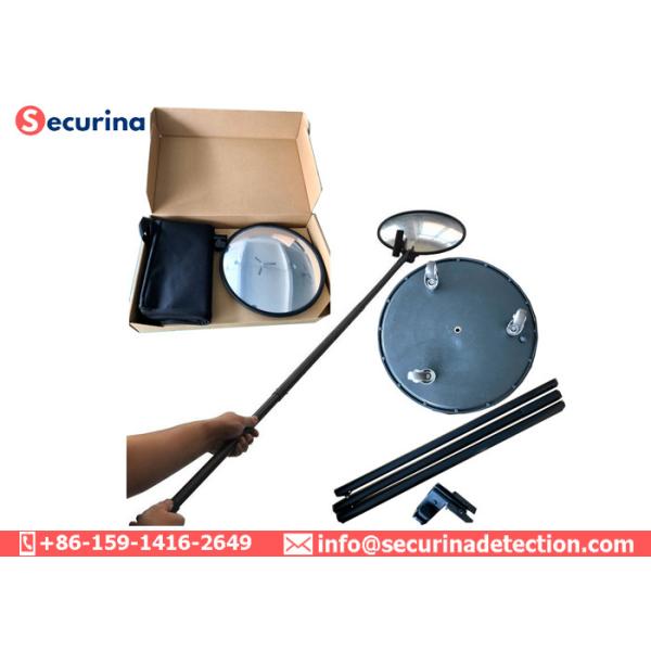 12 Inch Undercarriage Inspection Mirror Acrylic 158CM Handles For Car Bomb