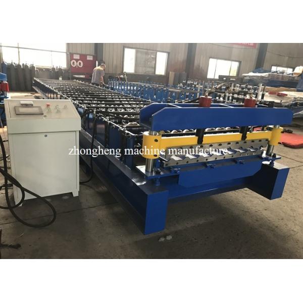 Colored Steel IBR Corrugated Roofing Sheet Roll Forming Machine With Delta PLC Control 30m/min
