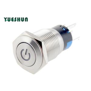 China 12mm Momentary Latching Push Button Switch PBT Base Structure wholesale