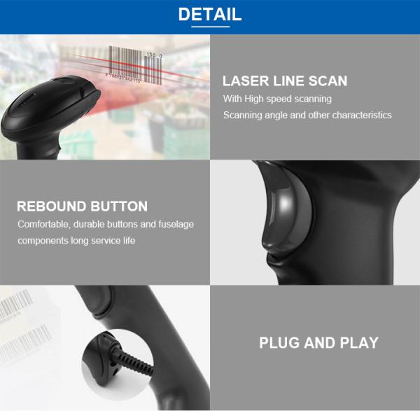 Automatic Scan Handheld 2D QR Code Reader POS Terminal 2.4G Wireless Barcode Scanner