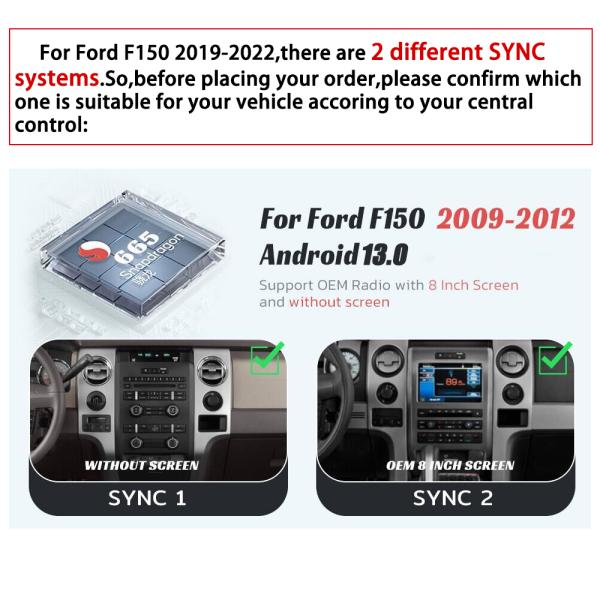 Viknav Car Radio For Ford F150 (2009-2012) 14.4 inch Wireless CarPlay Touch Screen Stereo Head Unit