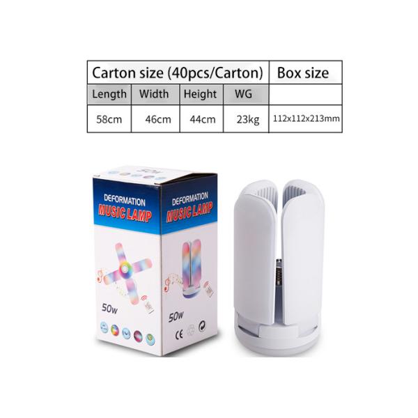 RoHS Bar Smart LED Bluetooth Speaker Bulb 50W Smart Music Lamp