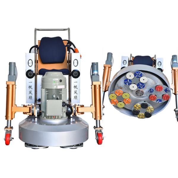 Ride On Automatic Drive Stone Floor Grinding Equipment With 12 Heads