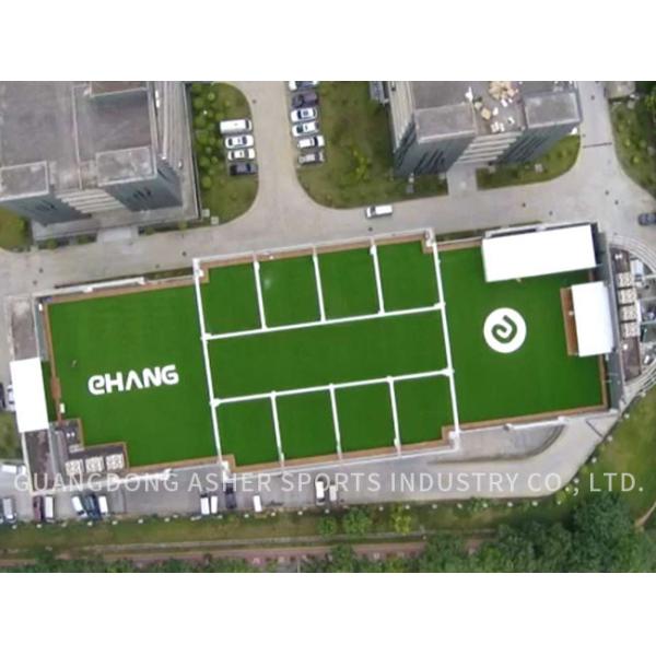 Interlocking Garden Artificial Grass Turf Green Soft PE Material