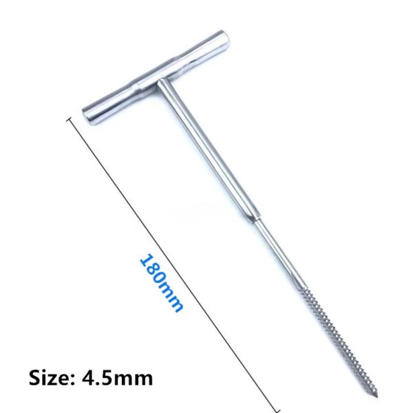 Orthopedic Tapping Device Bone Tap with T Handle Stainless Steel Veterinary Orthopedics Instrument