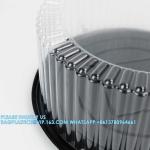 10-11" Plastic Disposable Cake Containers Carriers With Dome Lids And Cake