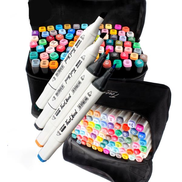 Double End Whiteboard Marker Pen with Round Toe Brush Tip and 0.5/1.5mm Writing Width