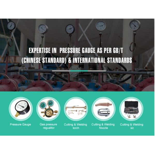 Stainless Steel Bourdon Tube Pressure Gauge 60mm Bottom Connection