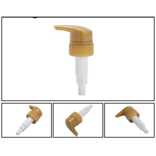 White Smooth Plastic Pump Head 0.5cc Cosmetic Spray Nozzle With Full Cap