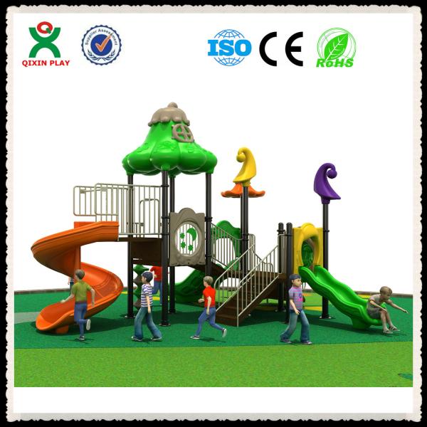 Hot Sale Children Plastic Playground Used Outdoor Playground Equipment For Sale QX-011B
