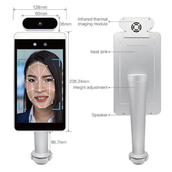 RK3288 Biometric Face Recognition Terminal With Temperature Measurement
