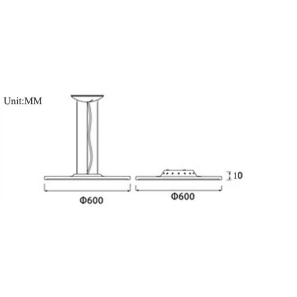 Dimmable Round Smart LED Panel Light Ultra Thin Design 80lm/w 85V - 264V
