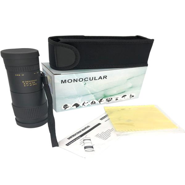 High Power 8-24x40 Zoom Lightspeed Optics Smartphone Monocular Telescope Marine Pocket