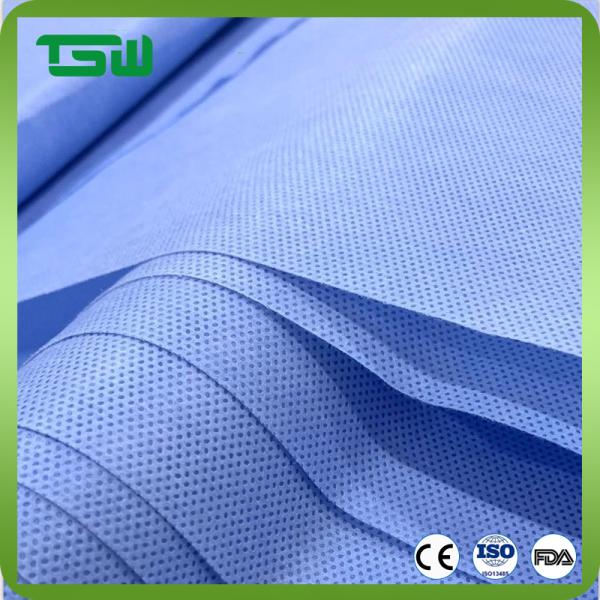 25g 45g SMS SMMS Non Woven Fabric Roll For Medical Industry