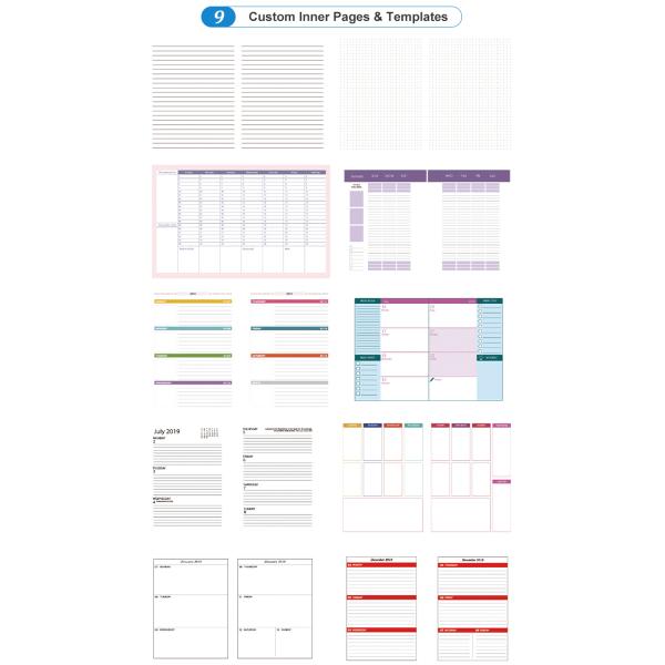 Customized Logo A5 Budget Undated Agenda Planner For Strategic Planning