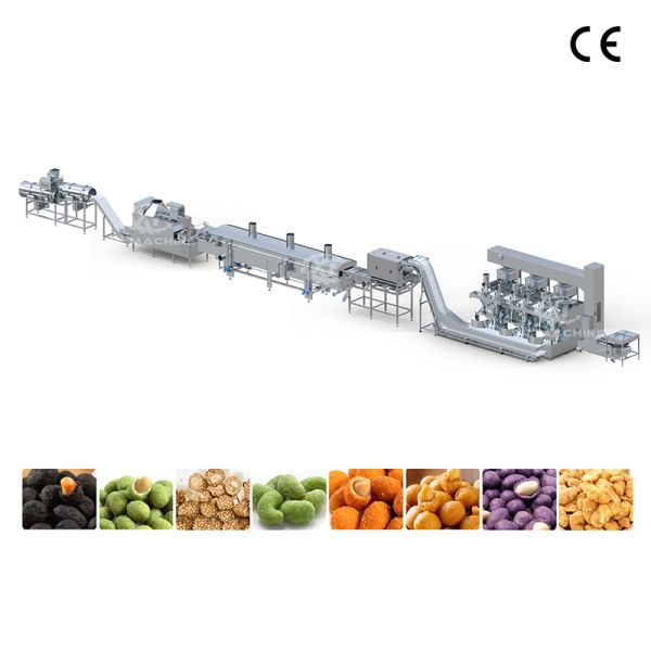 Commercial Coated Peanut Frying Production Line Coated Peanut Frying Processing Equipment