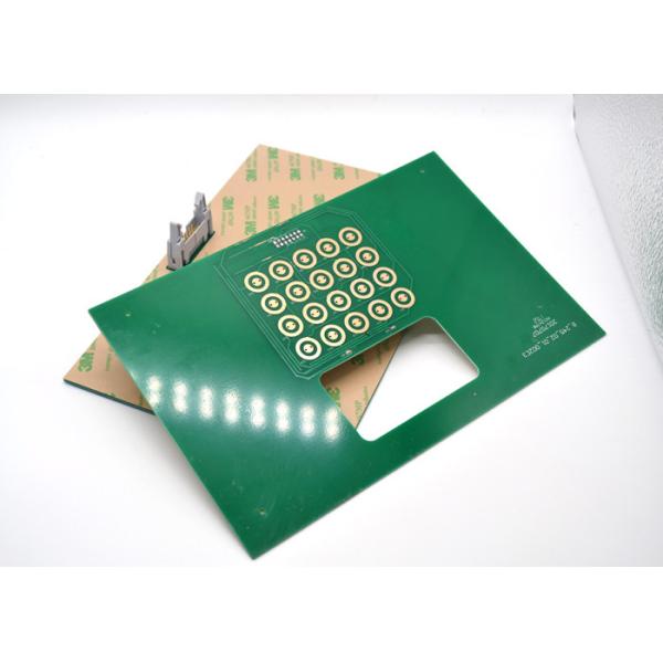 Embossed Tactile Electronic PCB Membrane Switch Keyboard With 3M 467 Adhesive