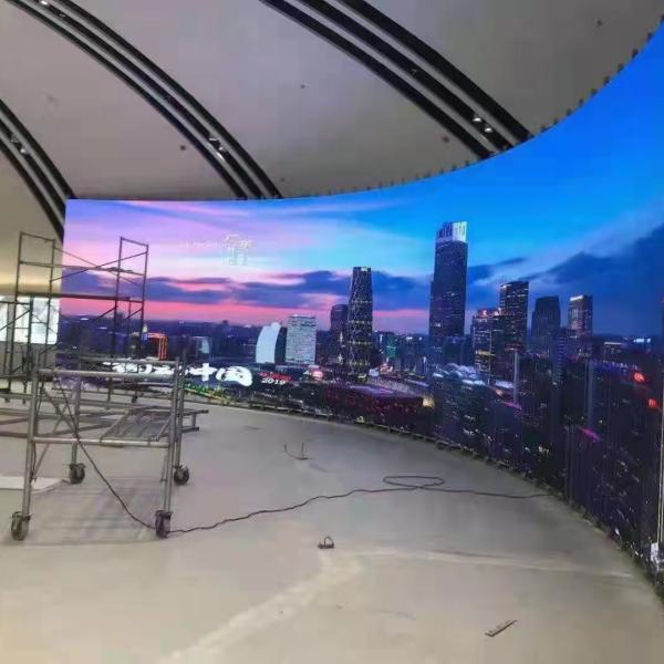 Curved Flexible P3 Modular LED Display Panels High Refresh Rate