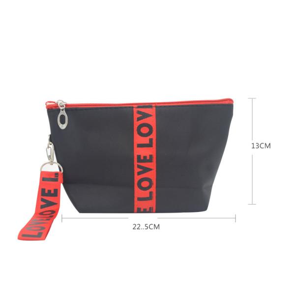 Low Moq Cheap Cosmetic Bags , Polyester Cosmetic Organizer Bag For Girls