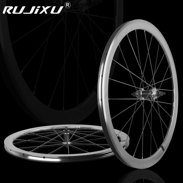 Road Bicycles Professional Custom Vintage Silver Fixed Gear Racing Wheel Set 700c Vintage Road Dead Fly
