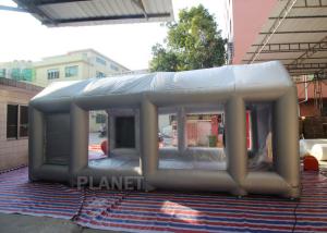 China Automatic Car Inflatable Spray Paint Booth 6mx4mx3m With Logo Printing wholesale