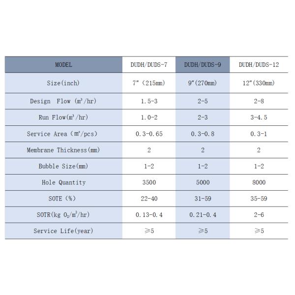 Aeration Fine Bubble Tube Diffusers Wastewater 2 Inch Pipe Air Diffuser Pipe