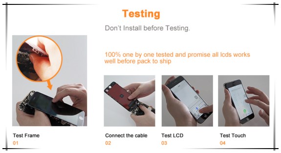 AAA+ lcd touch screen with digitizer for iphone 7s plus replacement