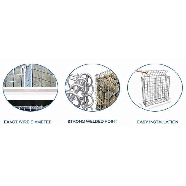 Hot Dip Galvanized Metal Welded Garden Decorative Gabion Box System 2*1*1m