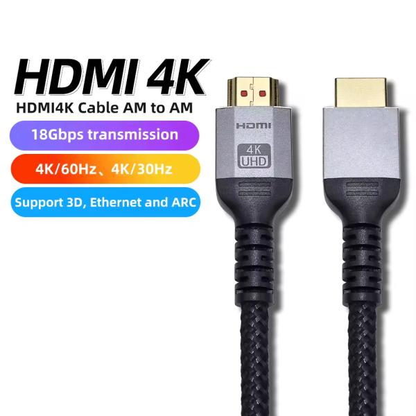 30HZ 4K HDMI 1.4 High Speed Hdmi To Hdmi Cable High Resolution Video Output