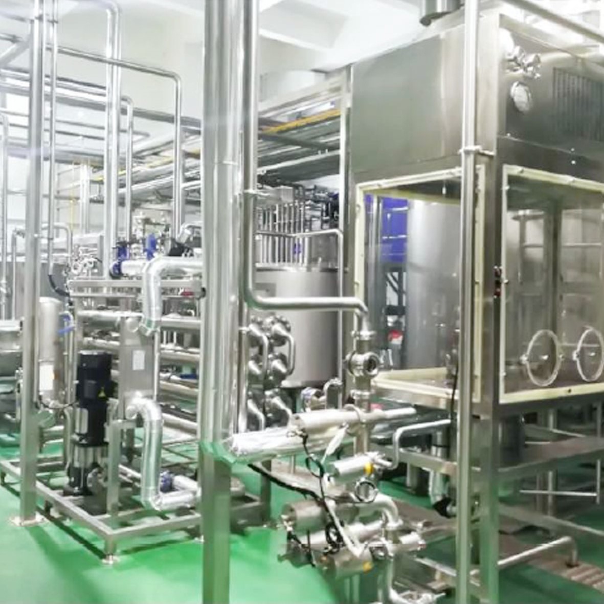 Full Automatic Yogurt Production Equipment , 2000L - 20000LPH Industrial Yogurt Machine
