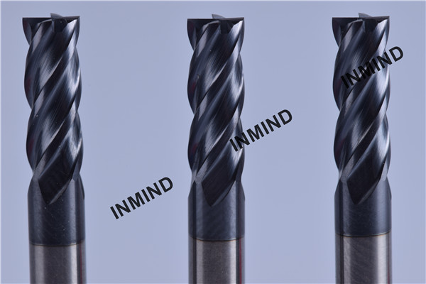 AlTiN Coating Square high speed end mills 4*4F 4 Flute , end milll cutter , Standard Type