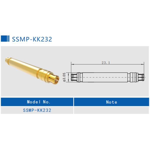 Mini SMP Female to Female SSMP RF Connector Adapter Gold Plated