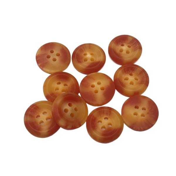 Red And Yellow 4 Hole 18mm Buttons Use For Jacket Coat Sweater