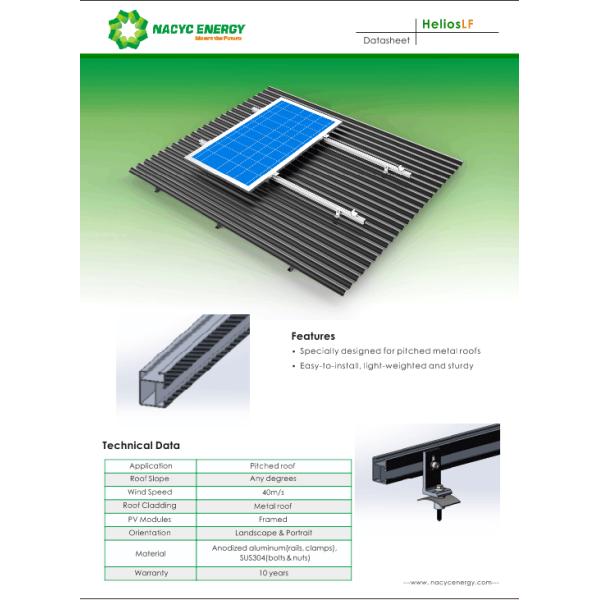 Pre Assembled Metal Rooftop PV Mounting Racks