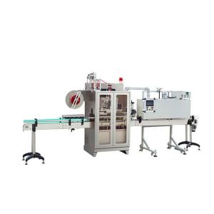 China PLC HMI Automatic Shrink Sleeve Applicator Machine 800BPM Packaging on sale