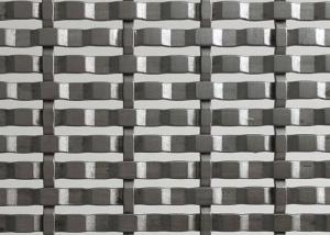 China Bright Color SS Woven Wire Mesh Screen 2mm Acid Washing Anticorrosion wholesale
